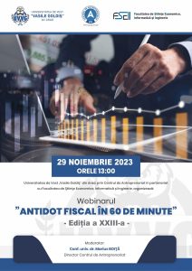 Antidot fiscal ȋn 60 de minute – Ediţia a XXIII - a