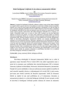 Rolul Inteligenței Artificiale în dezvoltarea armamentelor hibride (2)