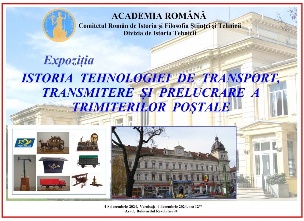 Istoria tehnologiei de transport, transmitere și prelucrare a trimiterilor poștale - Arad