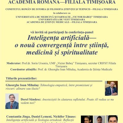 Inteligența artificială - o nouă convergență între știință, medicină și spiritualitate