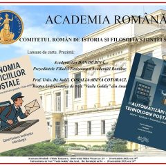 Lansare de carte – Dr. ec. Caius Lăzărescu: Automatizări și tehnologie poștală, și economia serviciilor poștale