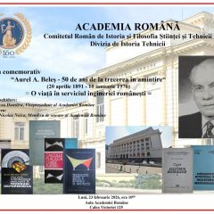 Simpozion comemorativ: ”Aurel A. Beleș - 50 de ani de la trecerea în amintire” (20 aprilie 1891 – 10 ianuarie 1976)