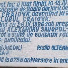 100 de ani de la înființarea asociației de radiofonie în Craiova. Evoluția radioamatorismului craiovean până în prezent