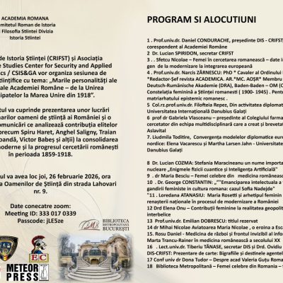 Femei în istoria științei românești: biografii, rețele, bariere