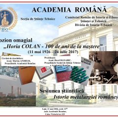 Horia Colan - 100 de ani de la naștere