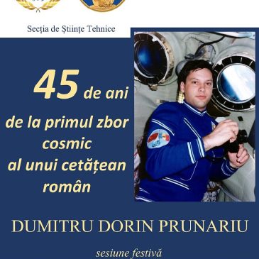 esiunea festivă „45 de ani de la primul zbor cosmic al unui cetățean român”