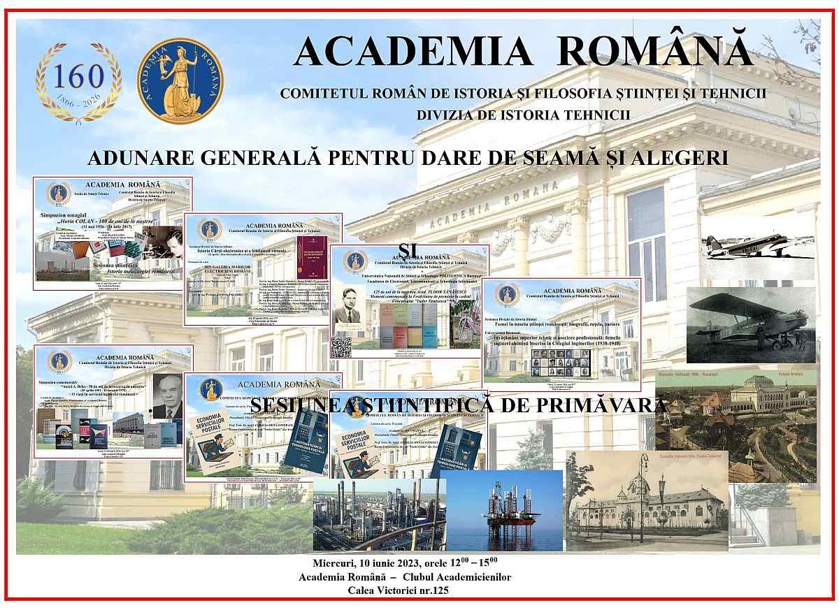 Adunarea Generală de dare de seamă și alegeri și Sesiunea de primăvară a Diviziei de Istoria Tehnicii