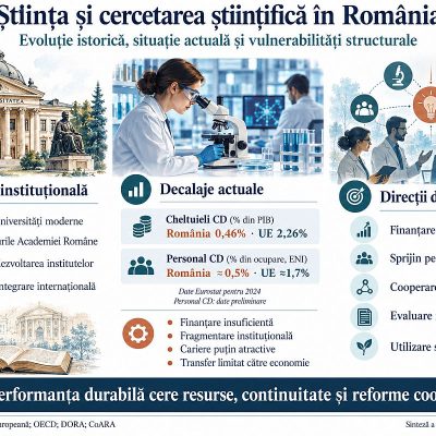 Știința și cercetarea științifică în România: evoluție istorică, situație actuală și vulnerabilități structurale
